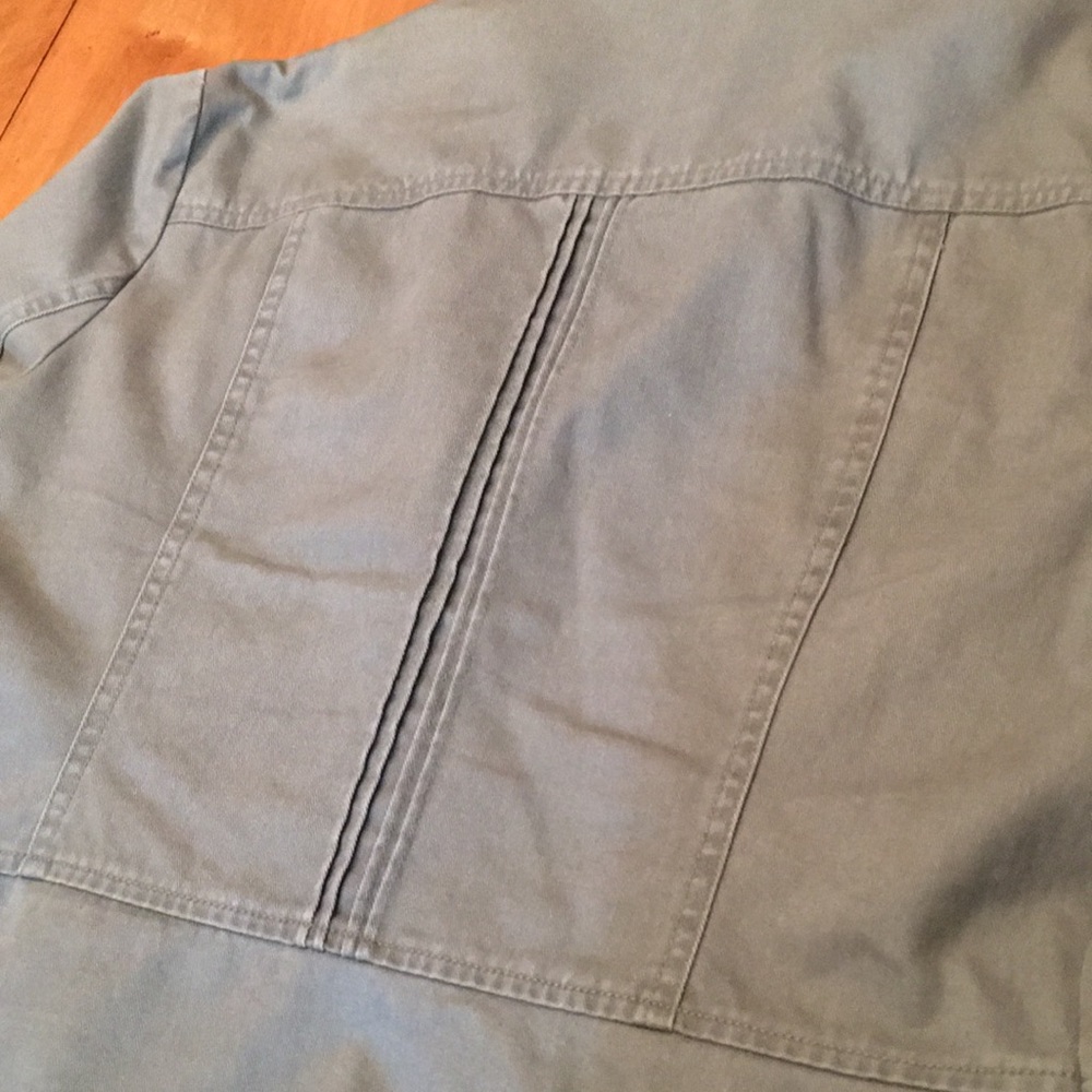 Apt 9 olive green soft denim Jacket - Picture 7 of 7